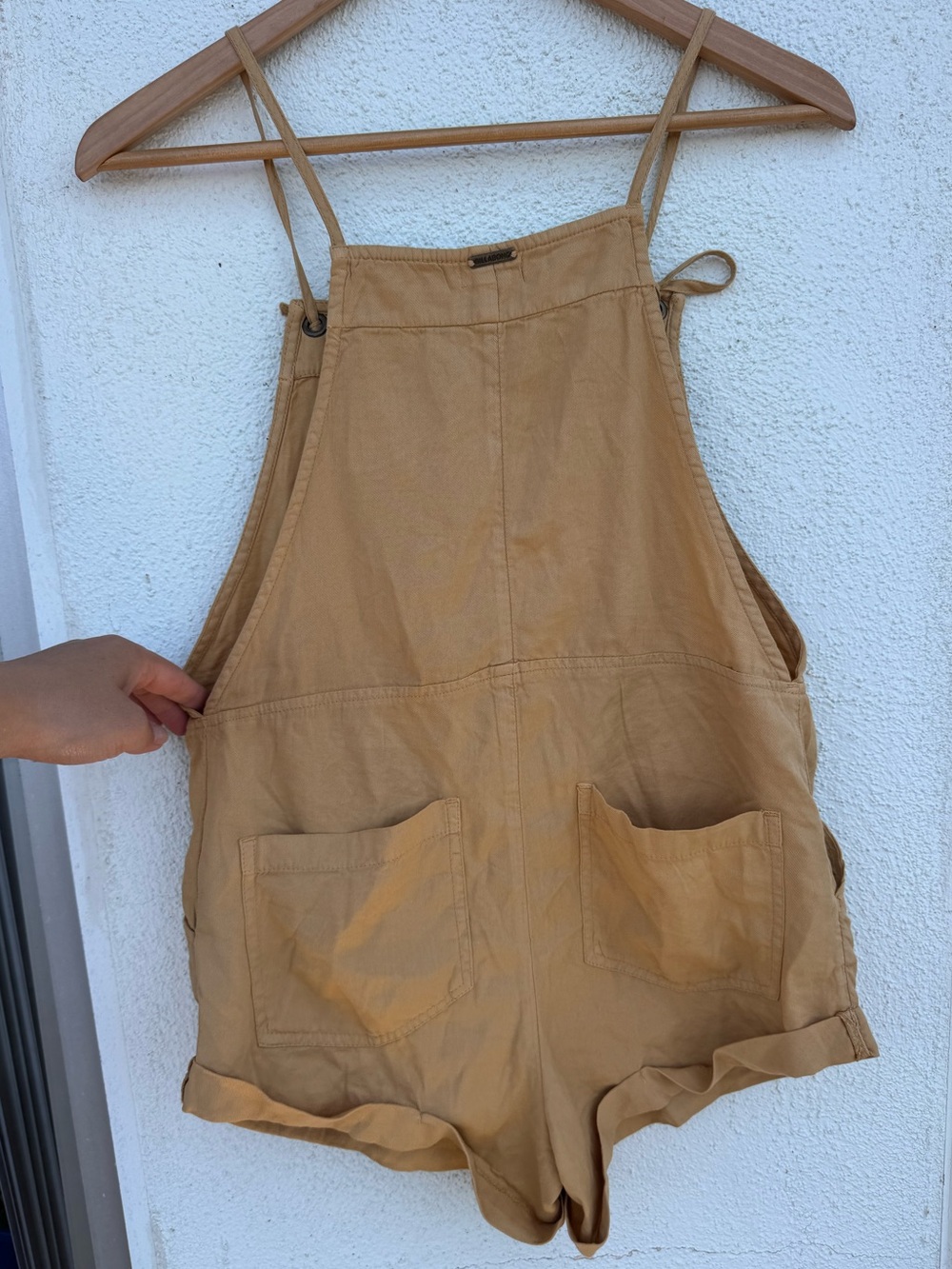 Billabong romper tie shoulder strap Tan Toffee Wild Pursuit Size S - Picture 5 of 8
